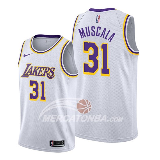 Maglia Los Angeles Lakers Mike Muscala Association Bianco